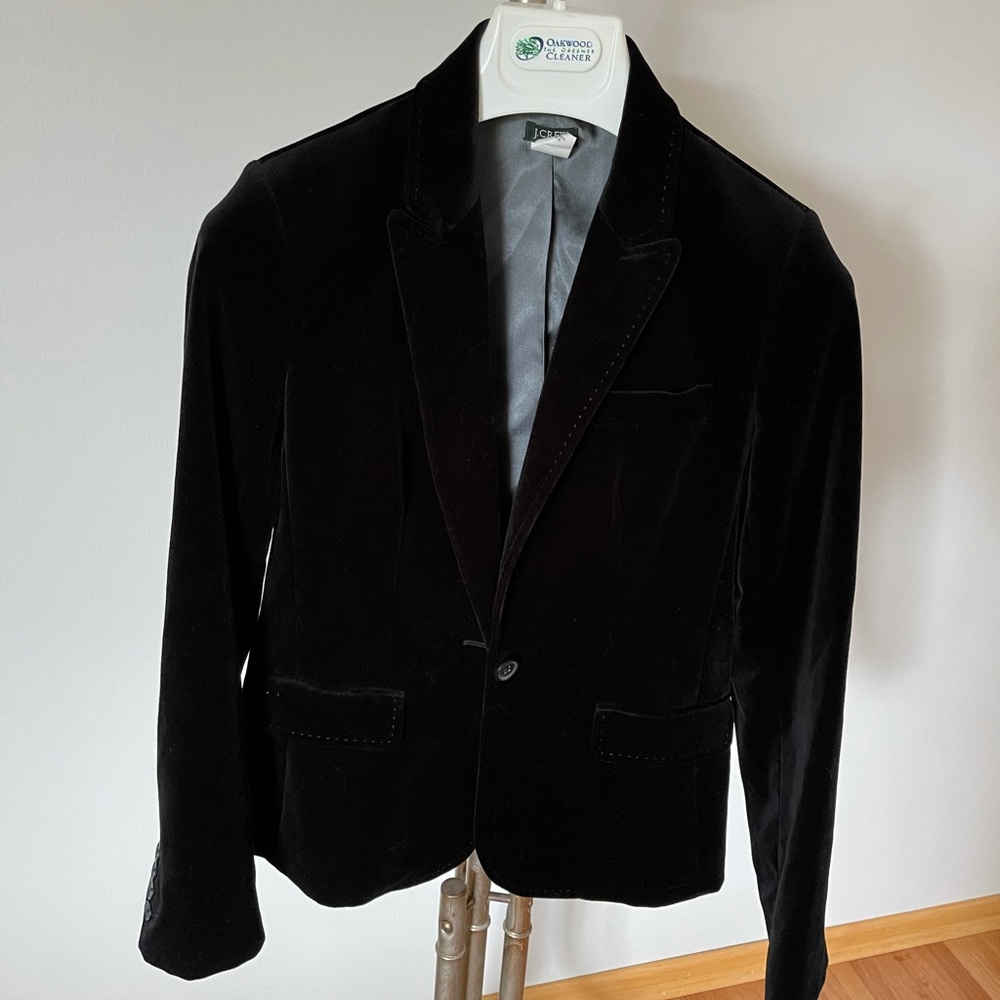 J. Crew velvet blazer